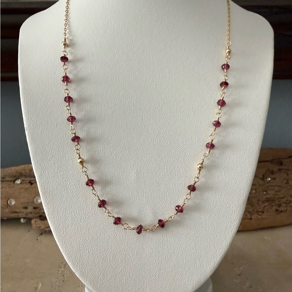Handcrafted Tourmaline Beaded Necklace